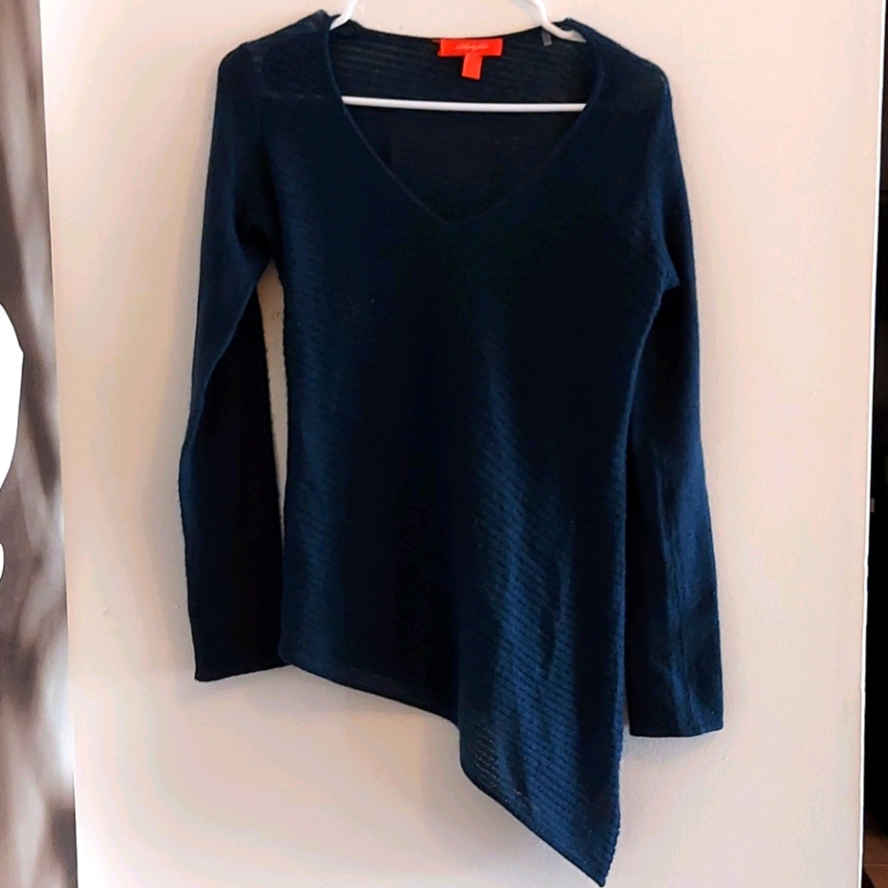 Cashmere Light Knit Peek A Boo Sweater